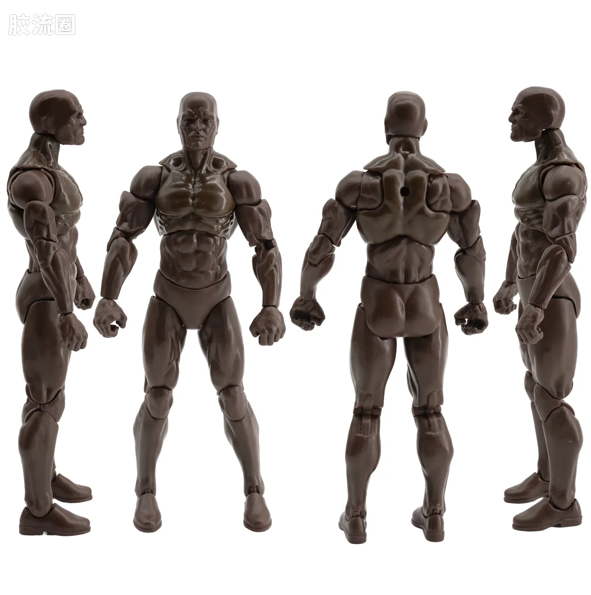 史诗 H.A.C.K.S. 1/12 可动人偶 咖啡棕色男性素体 - 图片
