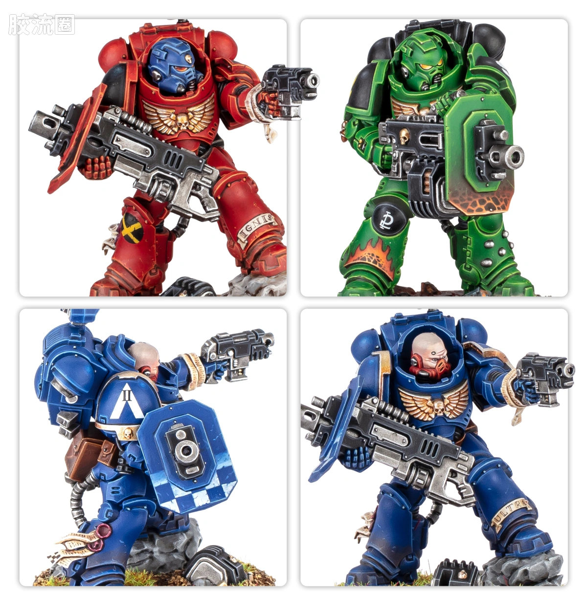 战锤40K Space Marines 星际战士通用单位 10版 根除者小队（重爆弹枪） - 图片