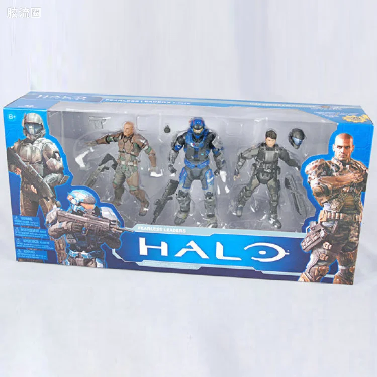 麦克法兰游戏与动画系列 HALO: ANNIVERSARY SERIES 1 - BOXED 3-PACKS FEARLESS LEADERS