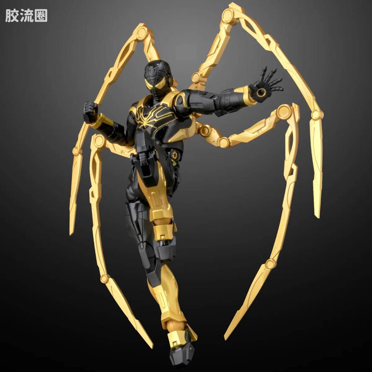 千值练机甲综合系列 FIGHTING ARMOR 钢铁蜘蛛侠 (Onyx Stealth Tech Ver.) - 图片