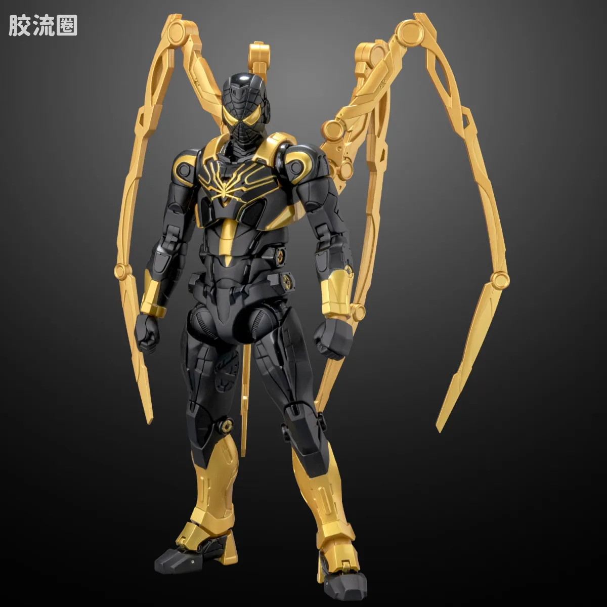 千值练机甲综合系列 FIGHTING ARMOR 钢铁蜘蛛侠 (Onyx Stealth Tech Ver.) - 图片