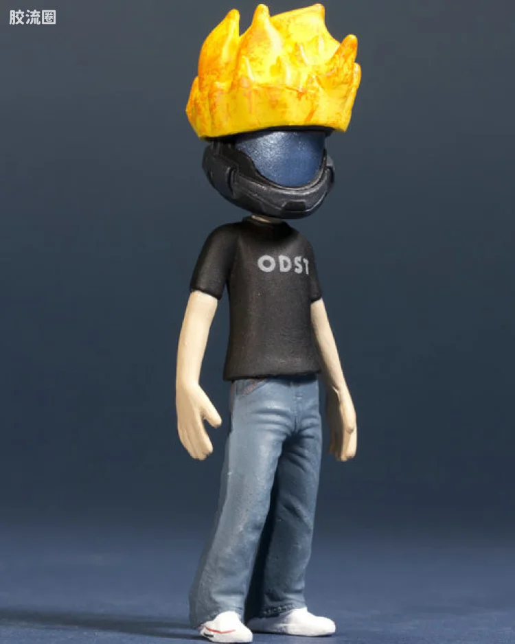 FLAMING ODST HELMET & ODST T-SHIRT