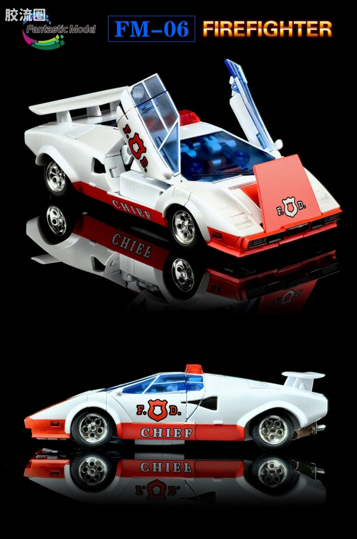 FansToys变形玩具系列 Fantastic Model FM-06 红色警报 - 图片