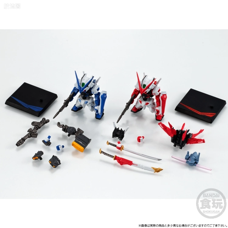 新FW系列食玩 GUNDAM CONVERGE CORE 异端高达RED&BLUE套装 - 图片