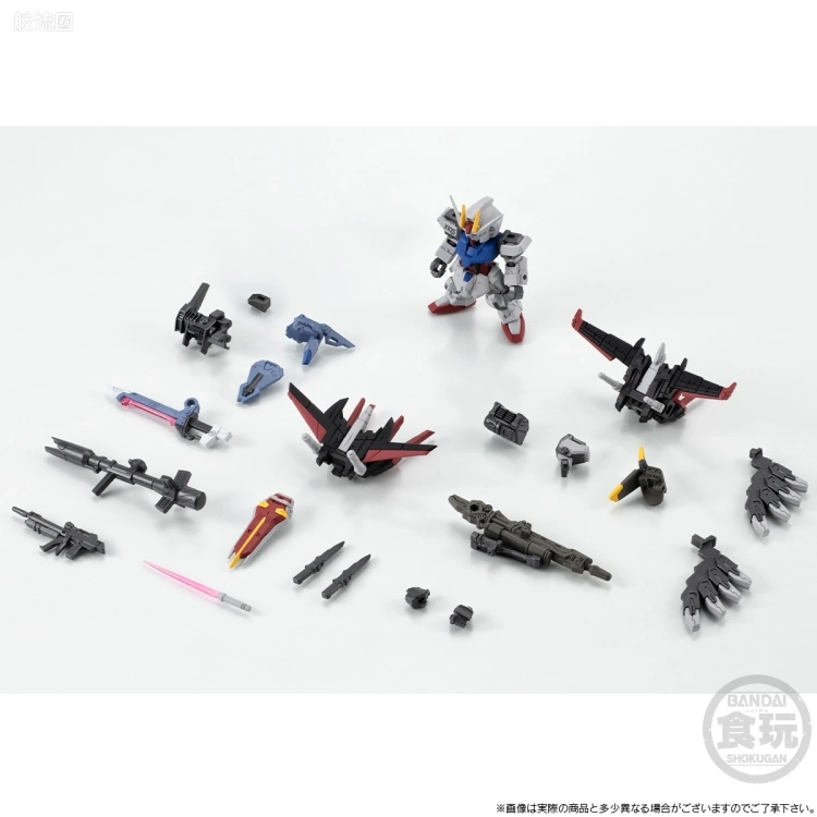 新FW系列食玩 GUNDAM CONVERGE CORE 强袭高达 全武器套装 - 图片