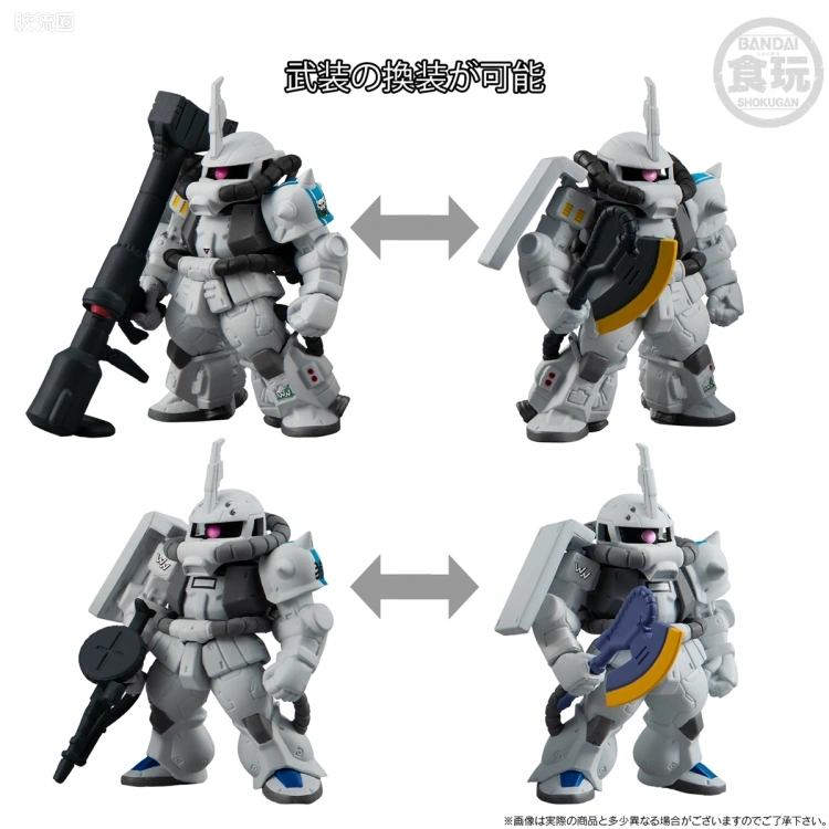 新FW系列食玩 GUNDAM CONVERGE CORE 所罗门的白狼套装 - 图片