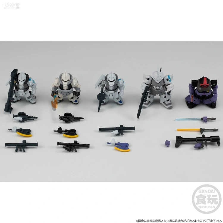 新FW系列食玩 GUNDAM CONVERGE CORE 所罗门的白狼套装 - 图片