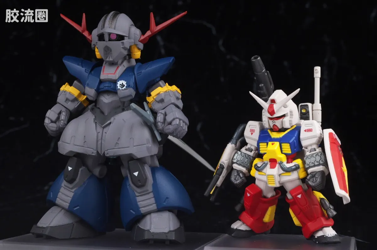 新FW系列食玩 GUNDAM CONVERGE CORE 完美高达＆完美吉恩号套装 - 图片