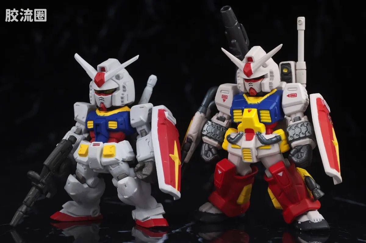 新FW系列食玩 GUNDAM CONVERGE CORE 完美高达＆完美吉恩号套装 - 图片