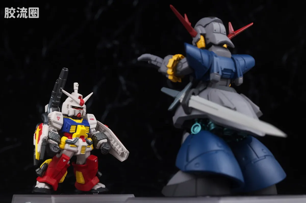 新FW系列食玩 GUNDAM CONVERGE CORE 完美高达＆完美吉恩号套装 - 图片