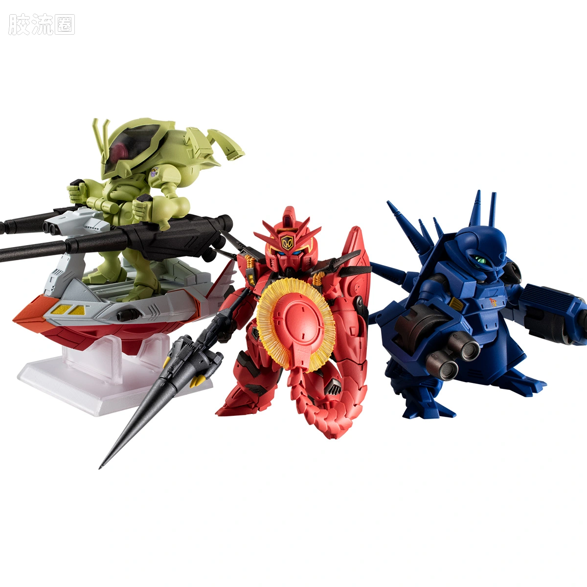 新FW系列食玩 GUNDAM CONVERGE CORE 机动战士海盗高达 钢铁的7人 A队套装 - 图片