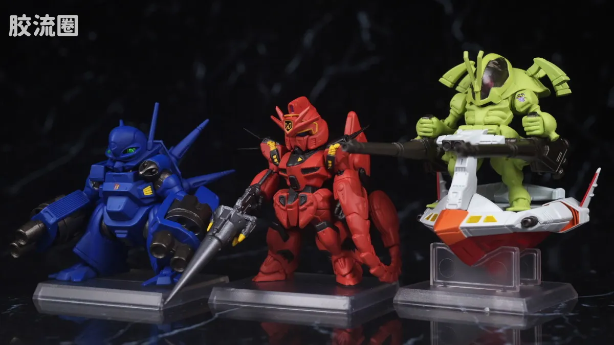 新FW系列食玩 GUNDAM CONVERGE CORE 机动战士海盗高达 钢铁的7人 A队套装 - 图片