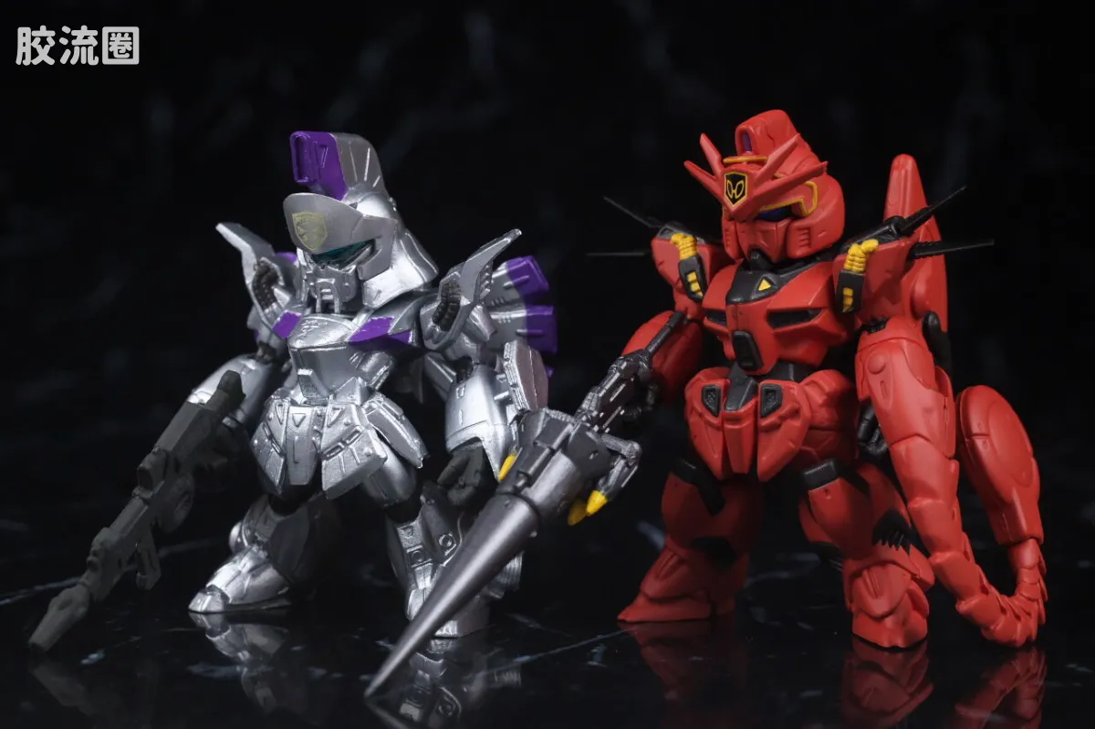 新FW系列食玩 GUNDAM CONVERGE CORE 机动战士海盗高达 钢铁的7人 A队套装 - 图片