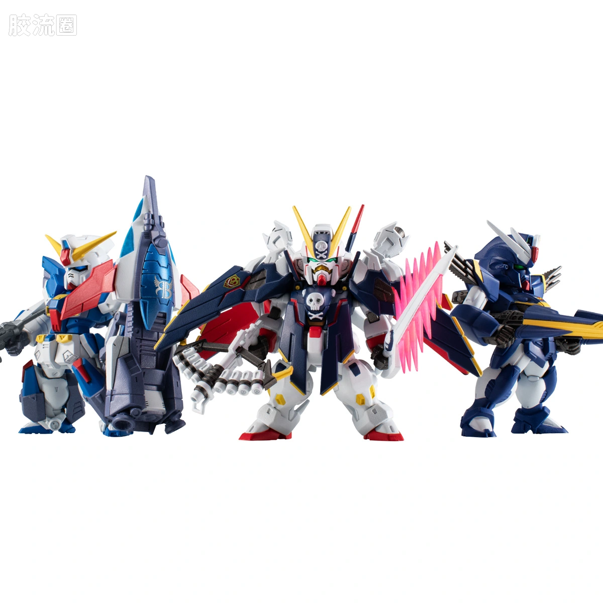 新FW系列食玩 GUNDAM CONVERGE CORE 机动战士海盗高达 钢铁的7人 B队套装 - 图片
