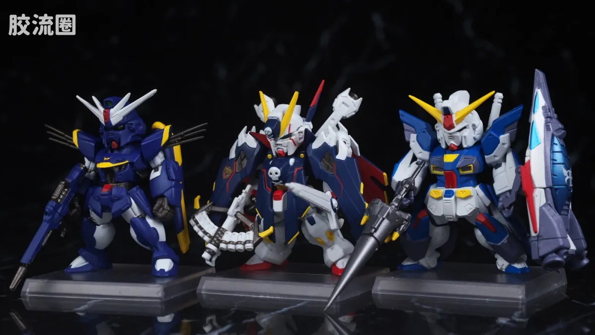 新FW系列食玩 GUNDAM CONVERGE CORE 机动战士海盗高达 钢铁的7人 B队套装 - 图片