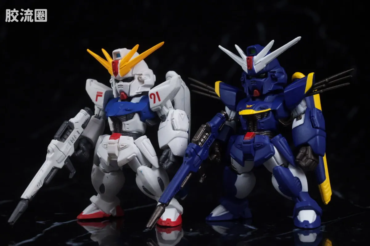 新FW系列食玩 GUNDAM CONVERGE CORE 机动战士海盗高达 钢铁的7人 B队套装 - 图片