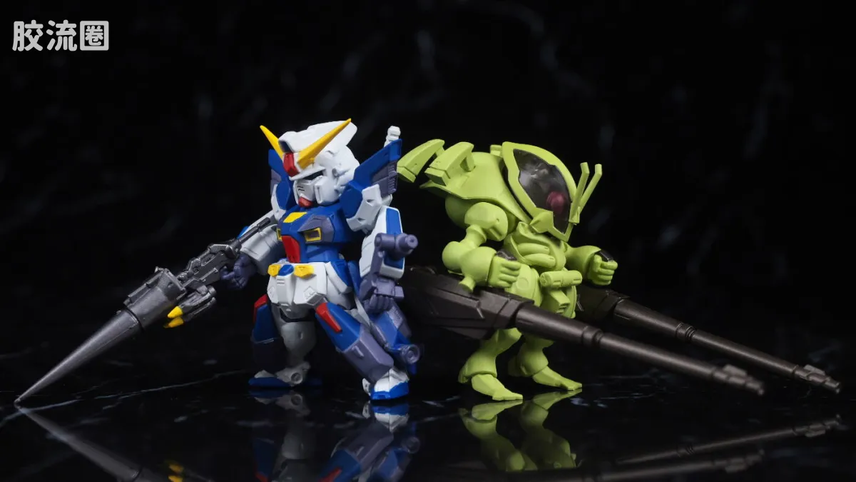 新FW系列食玩 GUNDAM CONVERGE CORE 机动战士海盗高达 钢铁的7人 B队套装 - 图片