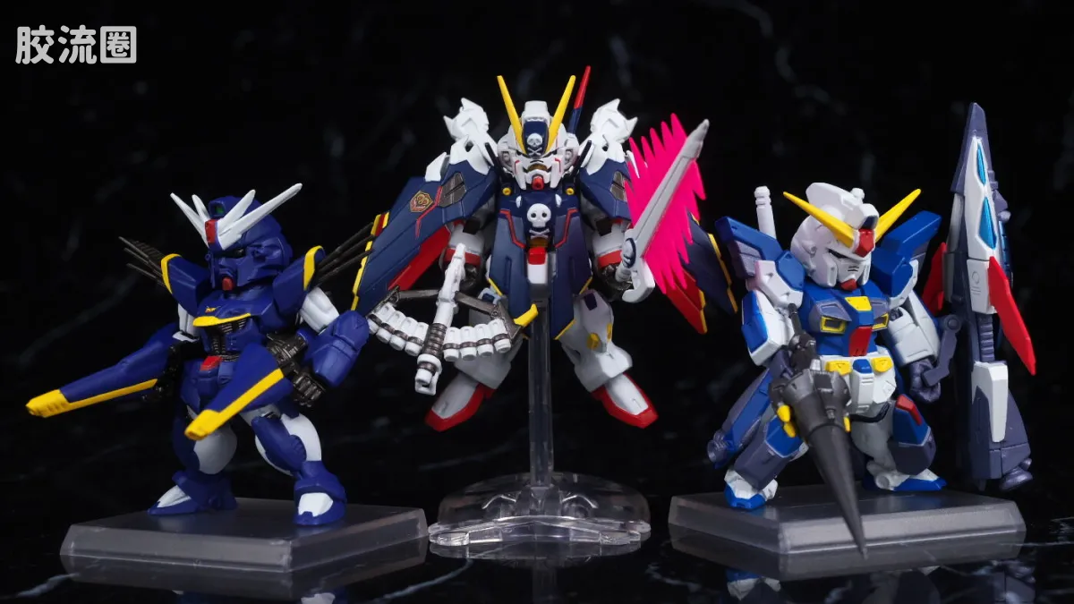 新FW系列食玩 GUNDAM CONVERGE CORE 机动战士海盗高达 钢铁的7人 B队套装 - 图片