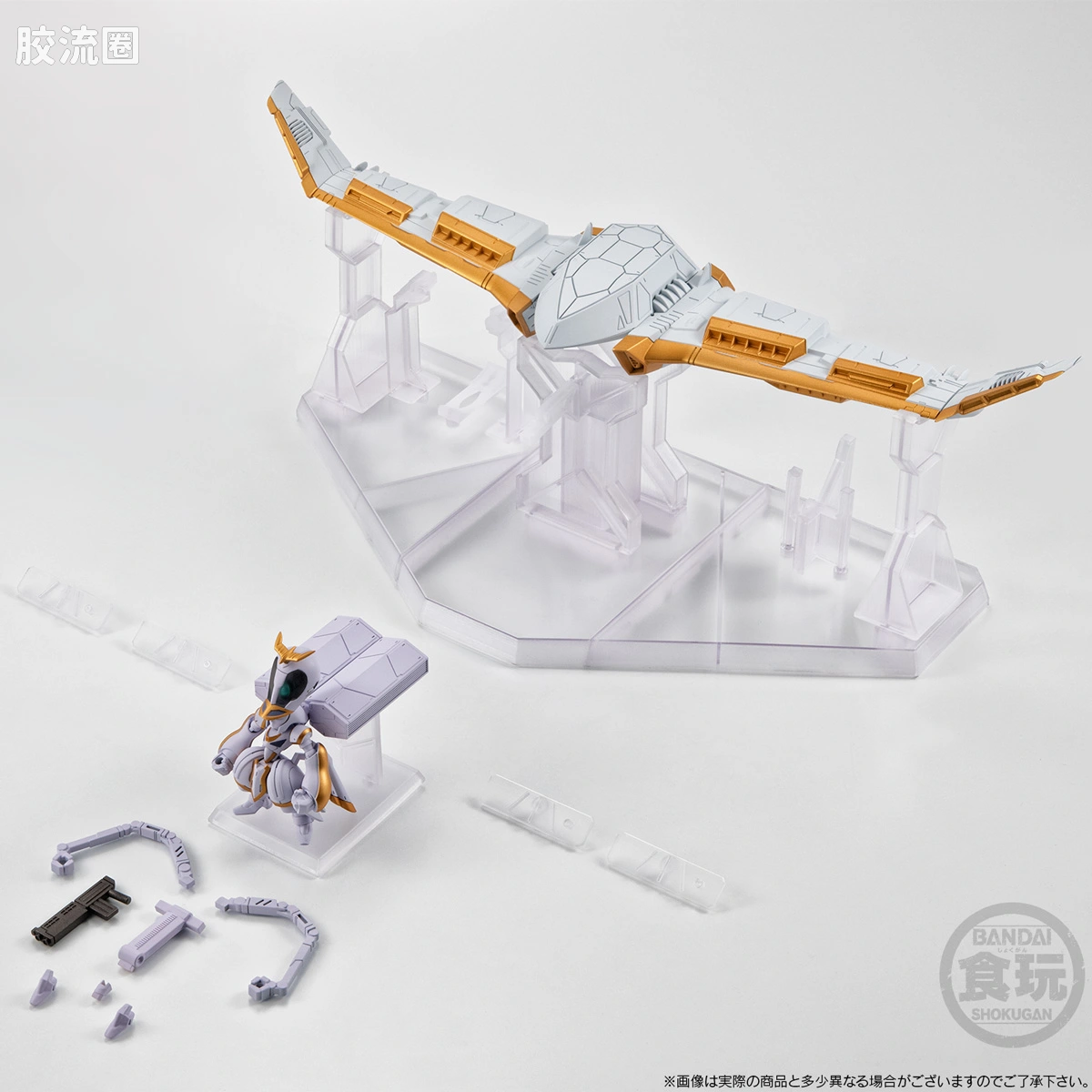 新FW系列食玩 GUNDAM CONVERGE CORE 机动战士海盗高达 钢铁的7人 安杰尔·迪欧纳&伊卡洛斯套装 - 图片