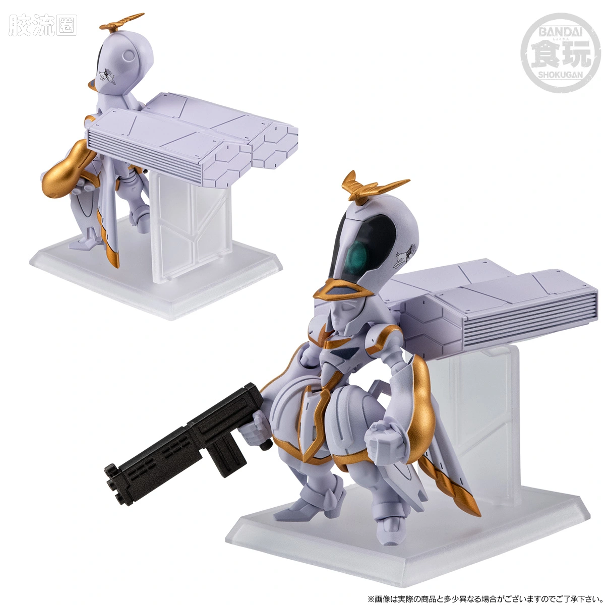 新FW系列食玩 GUNDAM CONVERGE CORE 机动战士海盗高达 钢铁的7人 安杰尔·迪欧纳&伊卡洛斯套装 - 图片