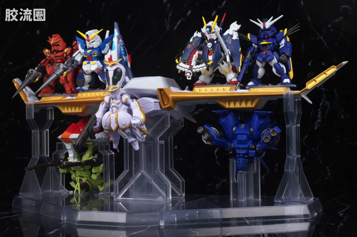 新FW系列食玩 GUNDAM CONVERGE CORE 机动战士海盗高达 钢铁的7人 安杰尔·迪欧纳&伊卡洛斯套装 - 图片