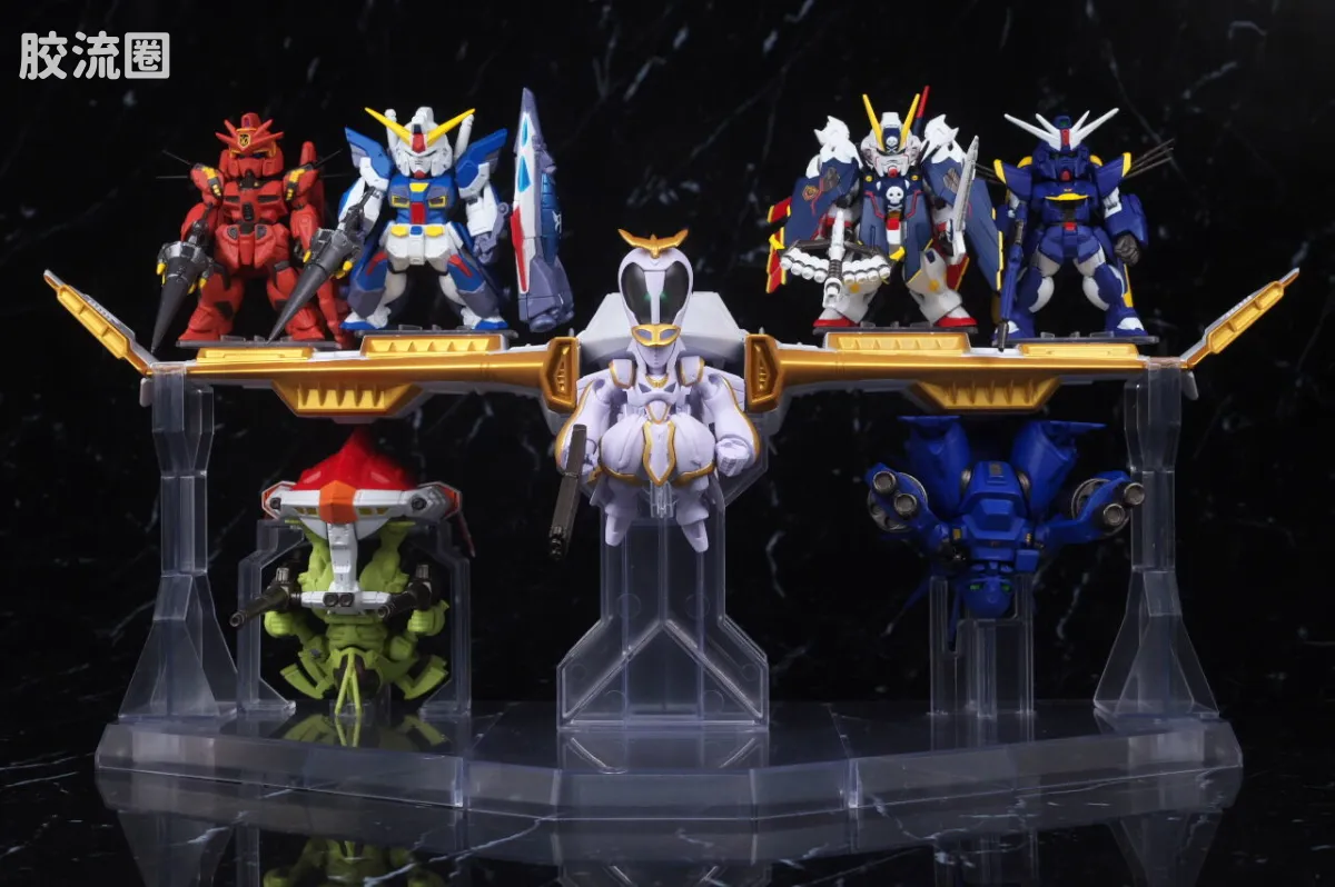新FW系列食玩 GUNDAM CONVERGE CORE 机动战士海盗高达 钢铁的7人 安杰尔·迪欧纳&伊卡洛斯套装 - 图片
