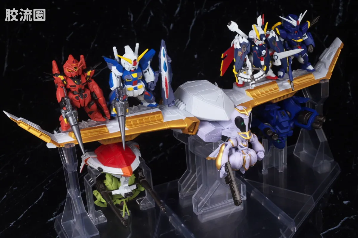 新FW系列食玩 GUNDAM CONVERGE CORE 机动战士海盗高达 钢铁的7人 安杰尔·迪欧纳&伊卡洛斯套装 - 图片