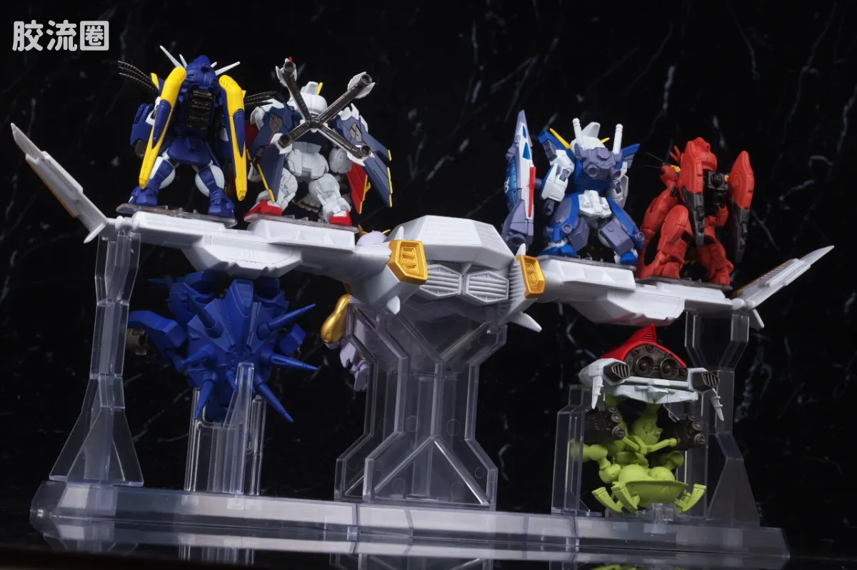 新FW系列食玩 GUNDAM CONVERGE CORE 机动战士海盗高达 钢铁的7人 安杰尔·迪欧纳&伊卡洛斯套装 - 图片