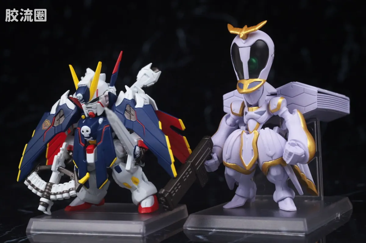 新FW系列食玩 GUNDAM CONVERGE CORE 机动战士海盗高达 钢铁的7人 安杰尔·迪欧纳&伊卡洛斯套装 - 图片