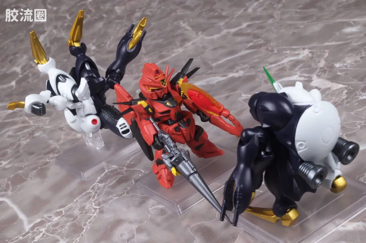 新FW系列食玩 GUNDAM CONVERGE CORE 机动战士海盗高达 钢铁的7人 迪奇托斯套装 - 图片