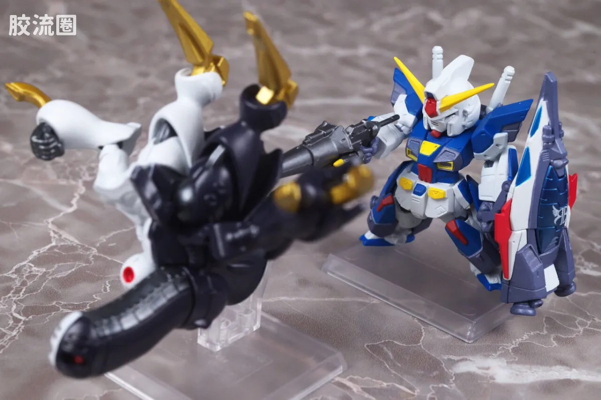 新FW系列食玩 GUNDAM CONVERGE CORE 机动战士海盗高达 钢铁的7人 迪奇托斯套装 - 图片