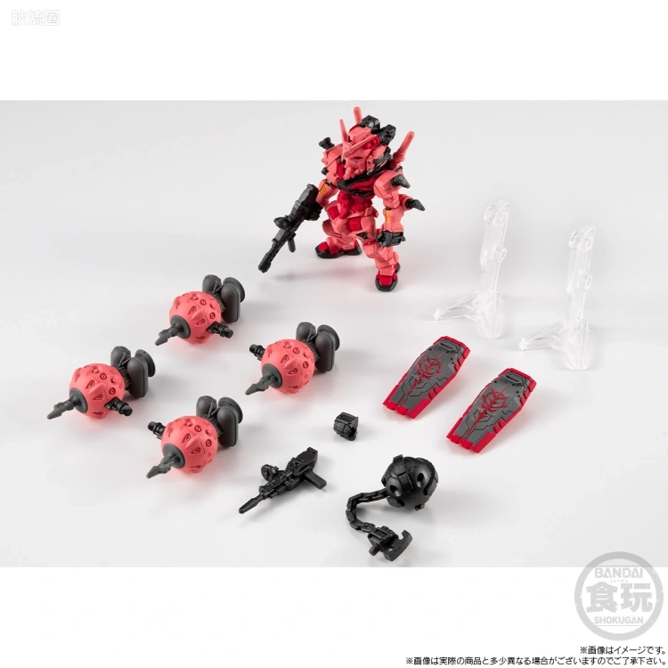 新FW系列食玩 GUNDAM CONVERGE CORE 红高达套装 - 图片