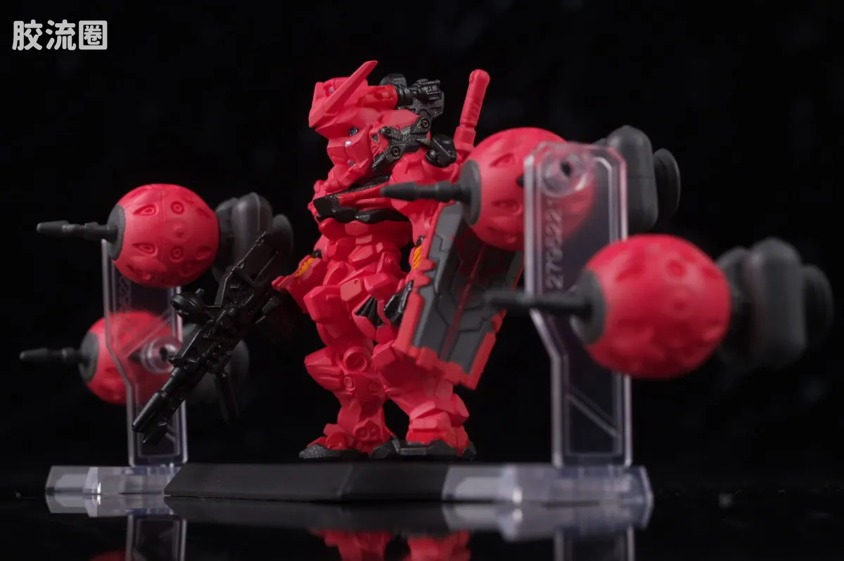 新FW系列食玩 GUNDAM CONVERGE CORE 红高达套装 - 图片