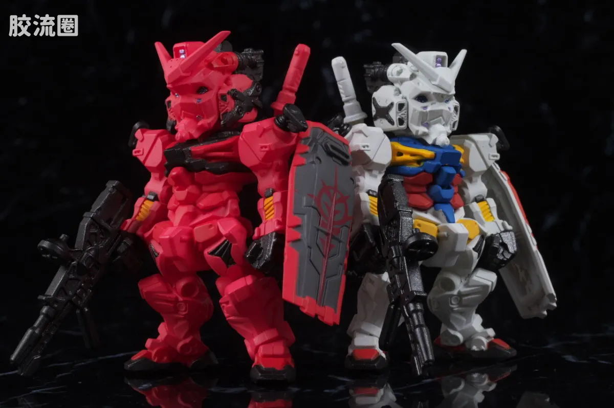 新FW系列食玩 GUNDAM CONVERGE CORE 红高达套装 - 图片