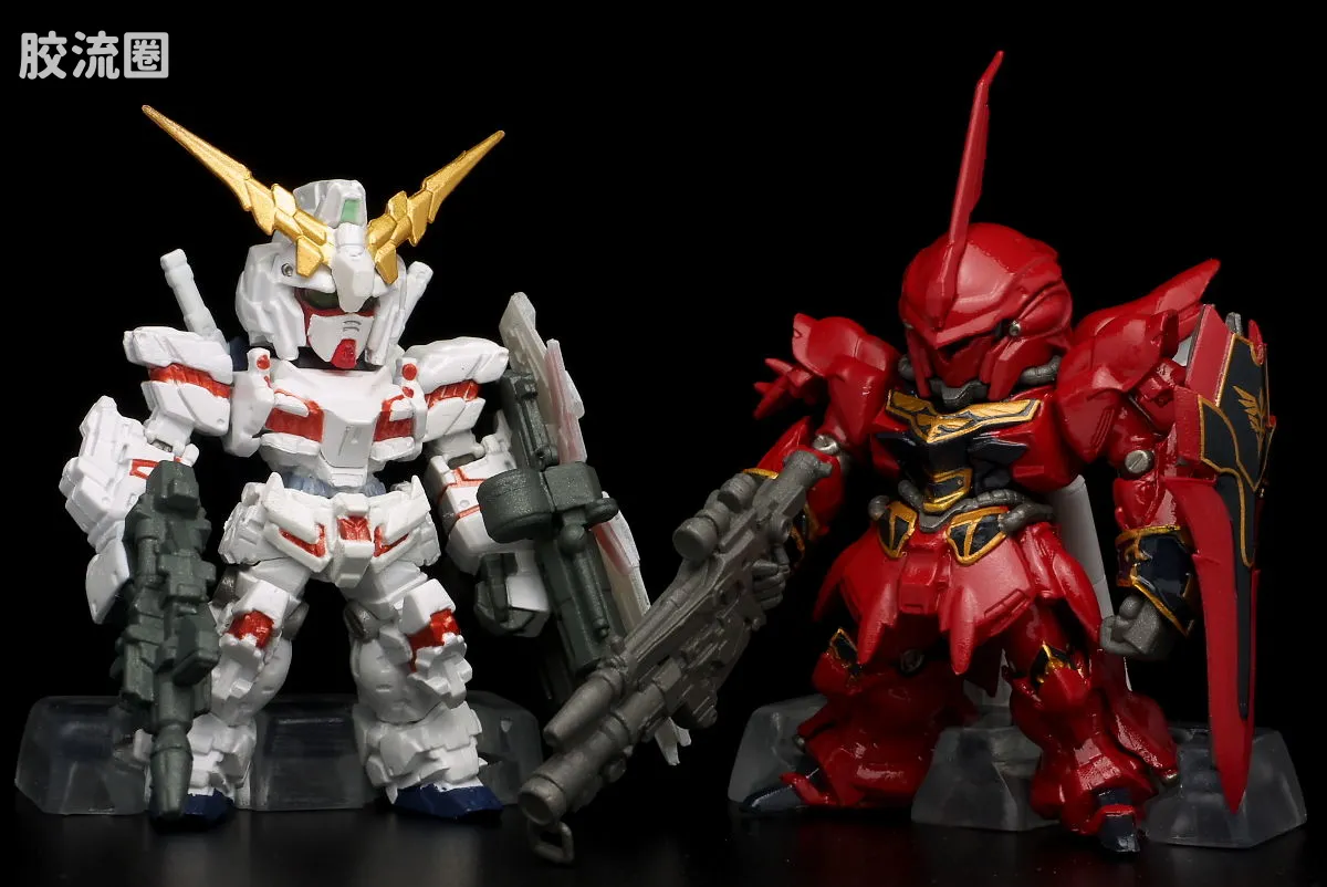 新FW系列食玩 GUNDAM CONVERGE SP SP02 独角兽VS新安洲 - 图片