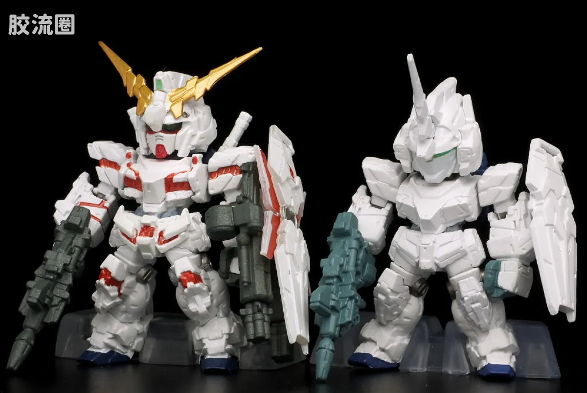 新FW系列食玩 GUNDAM CONVERGE SP SP02 独角兽VS新安洲 - 图片