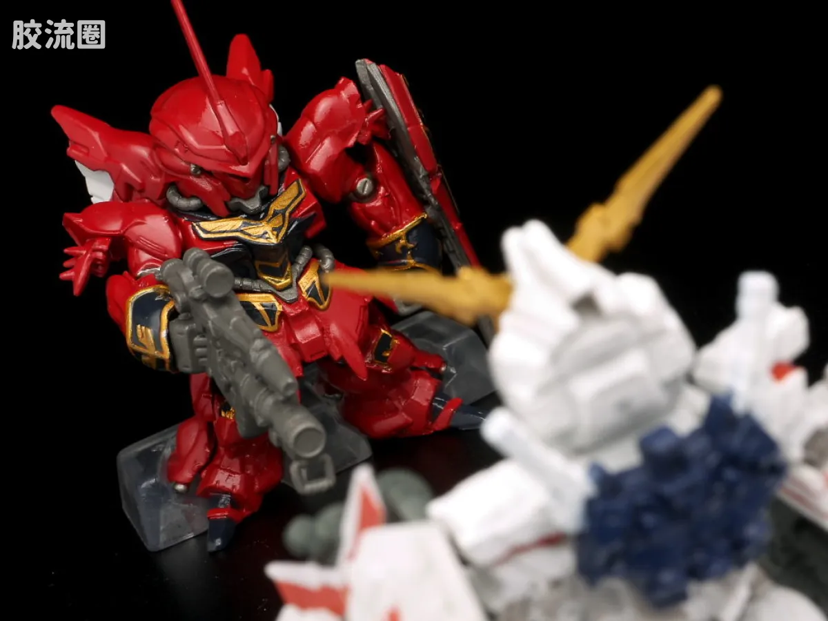 新FW系列食玩 GUNDAM CONVERGE SP SP02 独角兽VS新安洲 - 图片