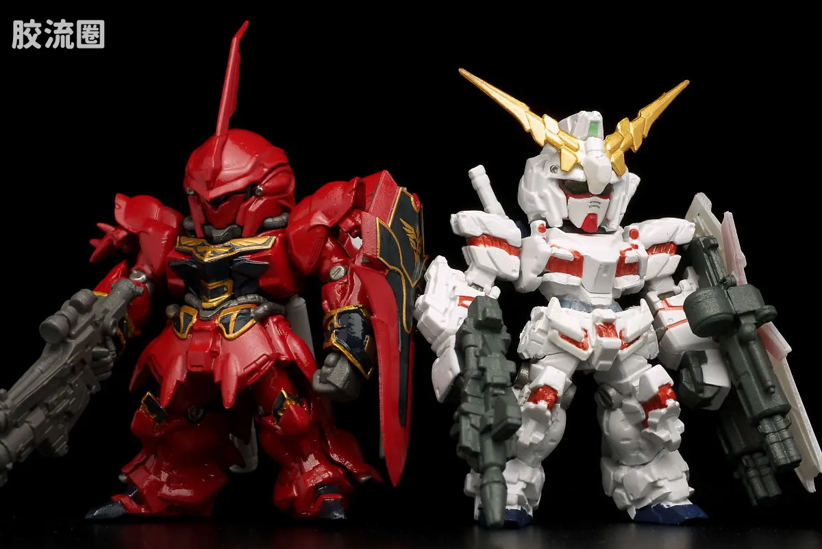 新FW系列食玩 GUNDAM CONVERGE SP SP02 独角兽VS新安洲 - 图片