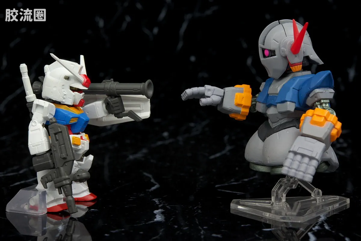 新FW系列食玩 GUNDAM CONVERGE SP SP-03 RX-78-2 VS 吉恩号 - 图片