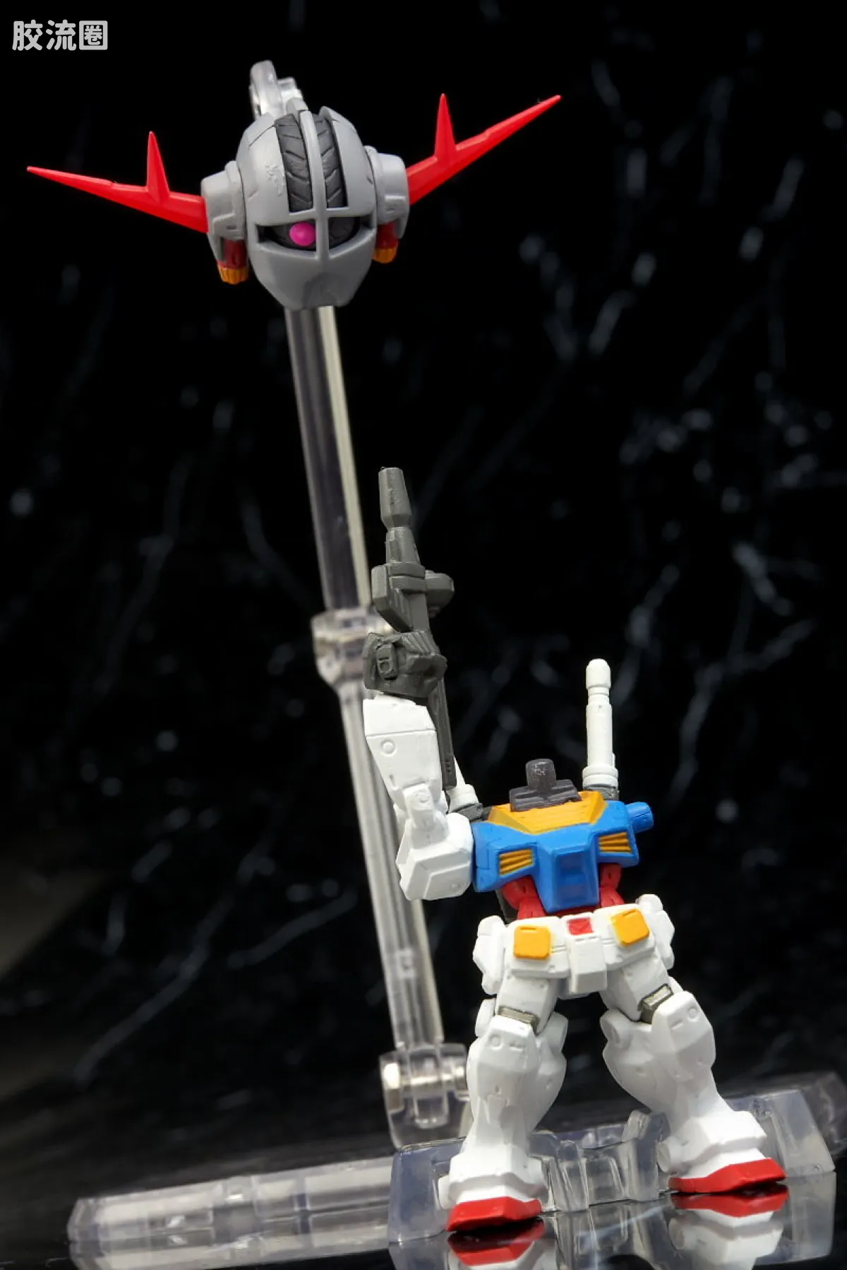 新FW系列食玩 GUNDAM CONVERGE SP SP-03 RX-78-2 VS 吉恩号 - 图片