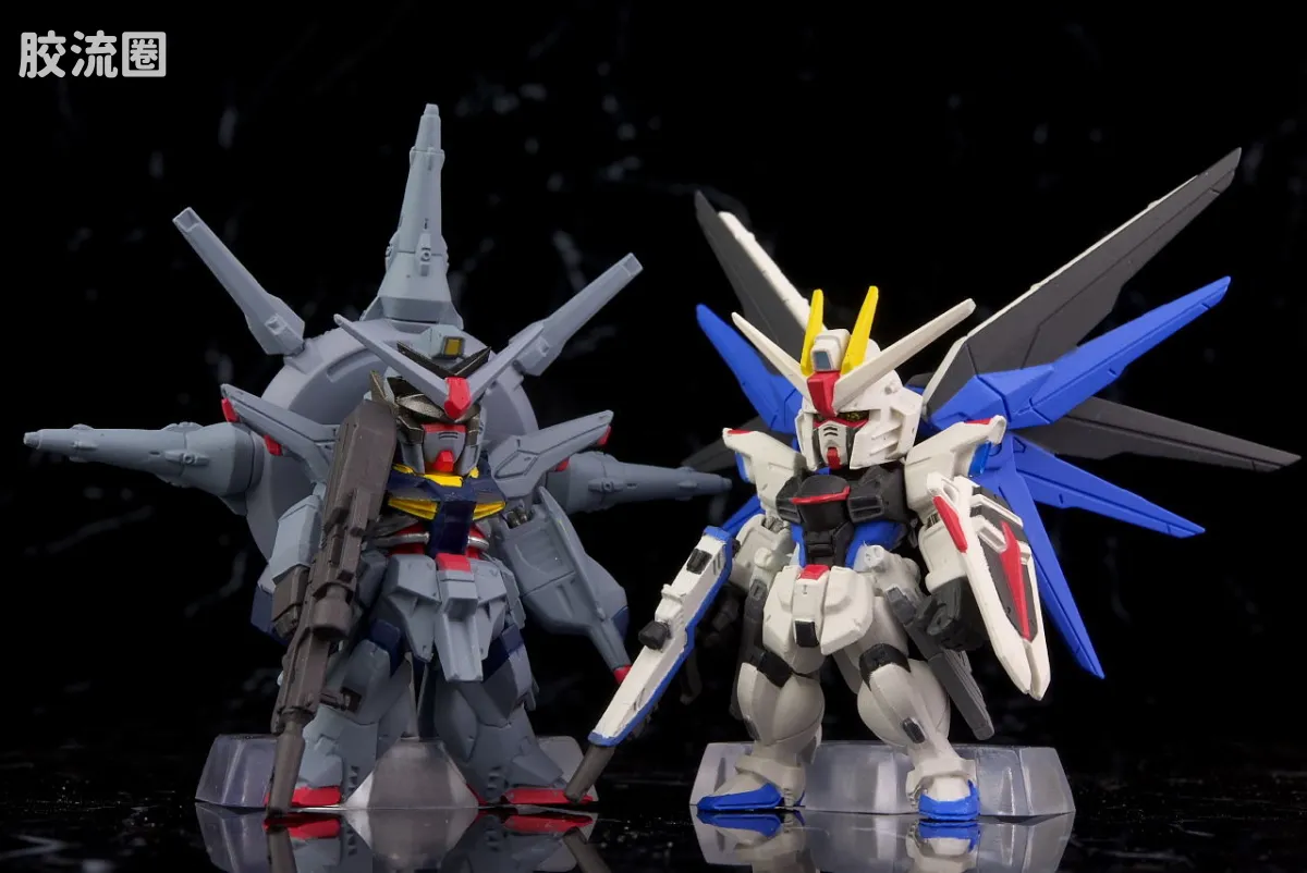 新FW系列食玩 GUNDAM CONVERGE SP SP-07 神意高达&自由高达 - 图片