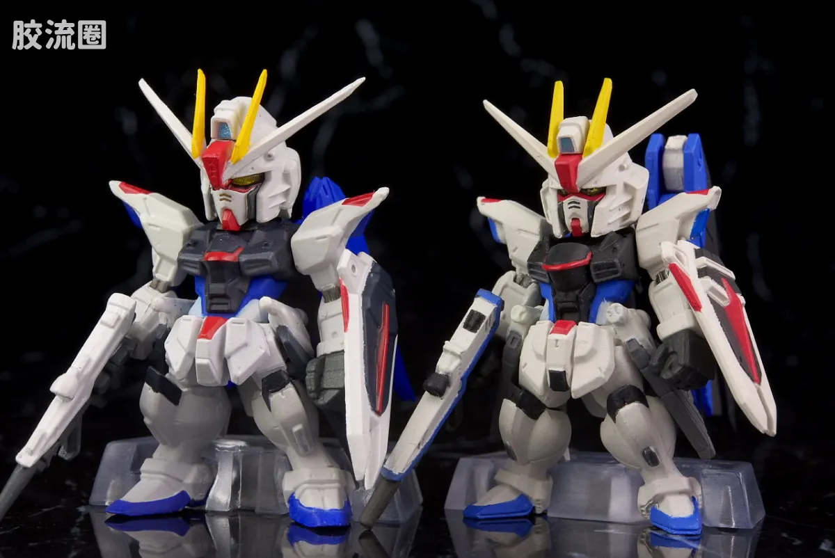 新FW系列食玩 GUNDAM CONVERGE SP SP-07 神意高达&自由高达 - 图片