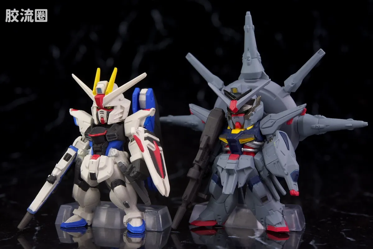 新FW系列食玩 GUNDAM CONVERGE SP SP-07 神意高达&自由高达 - 图片