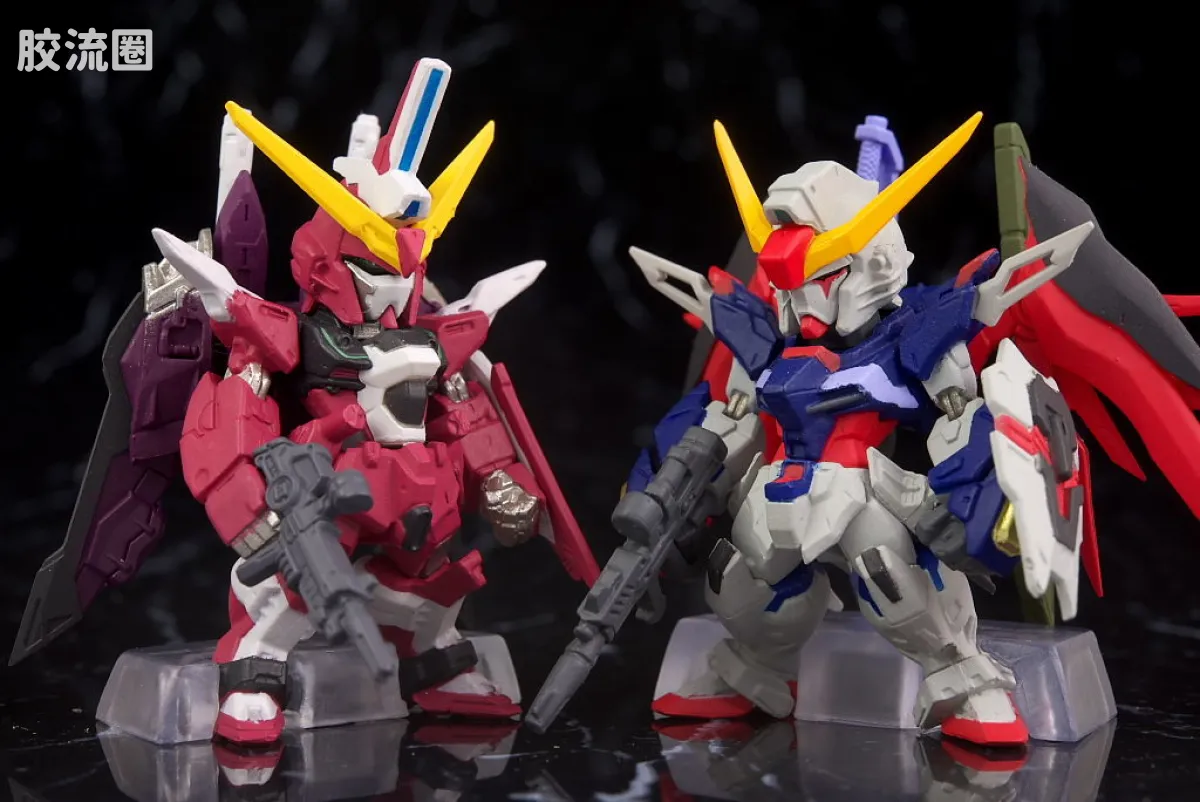 新FW系列食玩 GUNDAM CONVERGE SP SP-08 无限正义高达&命运高达 - 图片