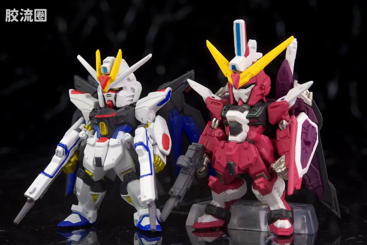 新FW系列食玩 GUNDAM CONVERGE SP SP-08 无限正义高达&命运高达 - 图片