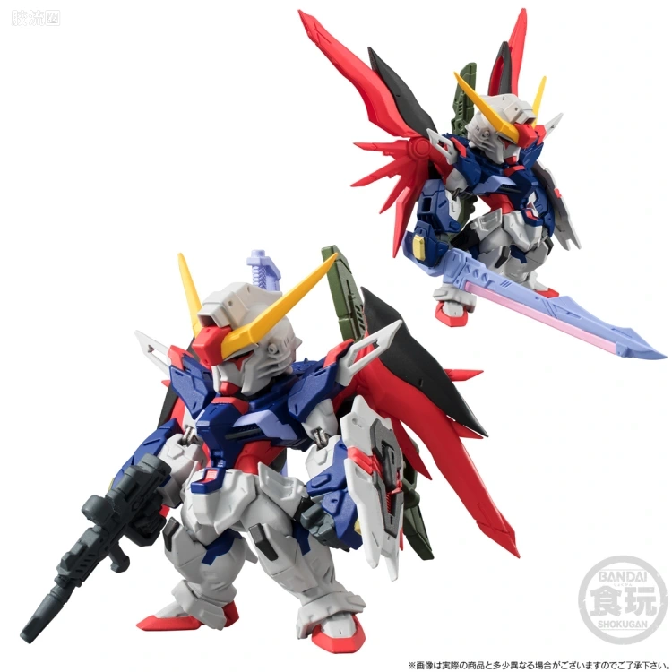 新FW系列食玩 GUNDAM CONVERGE CORE 机动战士高达SEED DESTINY 3机套装 - 图片