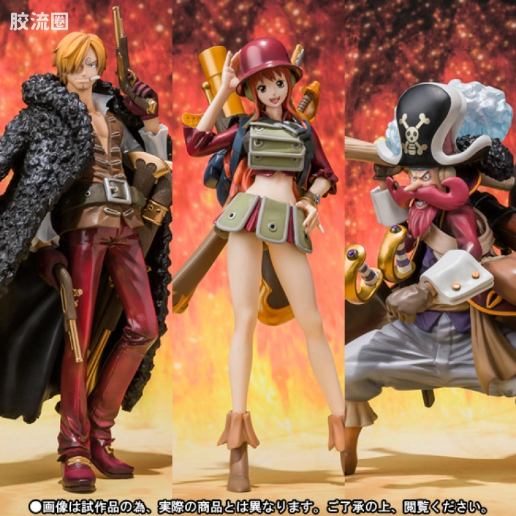 Figuarts ZERO 海贼王限定版 剧场版Z 決戦服Ver.套装(香吉士，娜美，乌索普） - 图片