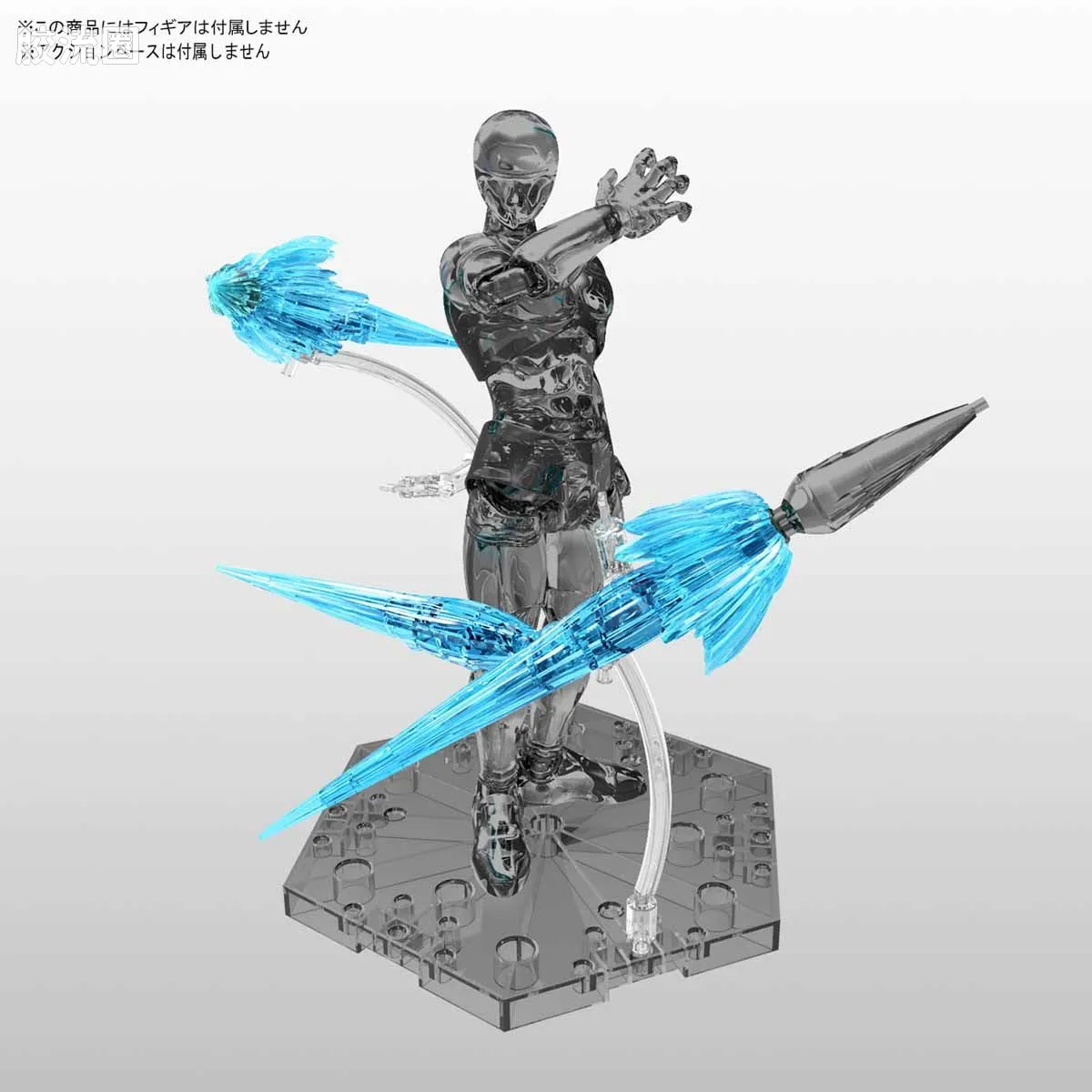 Figure-rise系列&其它万代人形拼装综合 Figure-rise Effect系列 喷射特效件 透明蓝 - 图片