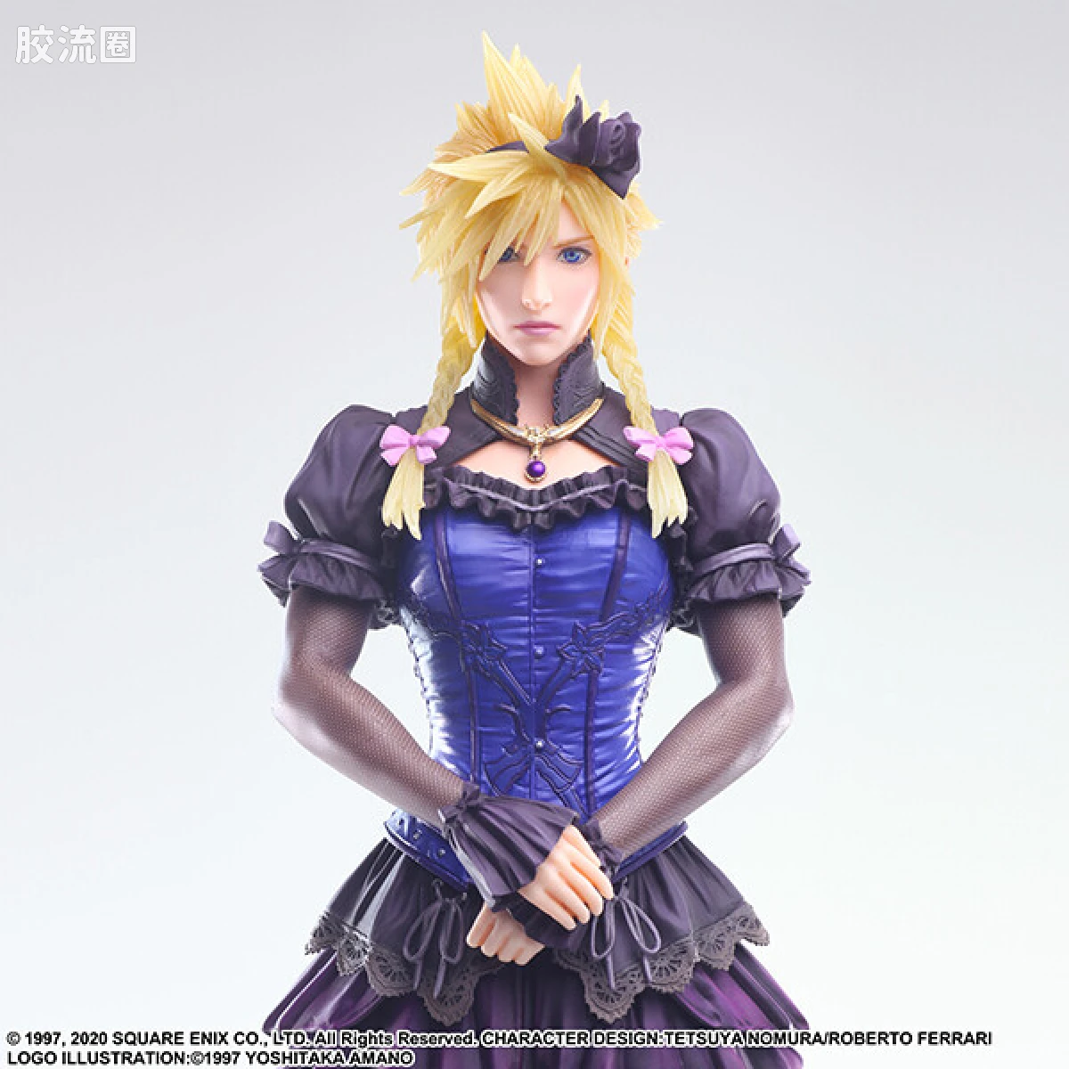 SQUARE ENIX 手办系列 Static Arts系列 克劳德·斯特莱夫 -裙子Ver.- - 图片