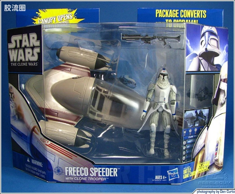 星球大战 THE CLONE WARS 加强版 Freeco Speeder with Clone Trooper